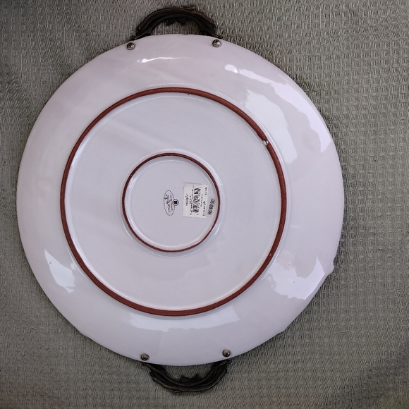 Vintage NWT Mud Pie Large Round Platter - Picture 12 of 15